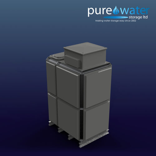 PW.1.5X1X2.TIF.AB - 4079 LITRE SECTIONAL WATER TANK, TOTALLY INTERNALLY FLANGED (TIF) C/W FVH