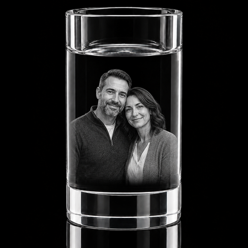 Tall Bute 3D Crystal Tea Light – 100 × 60 × 60 mm