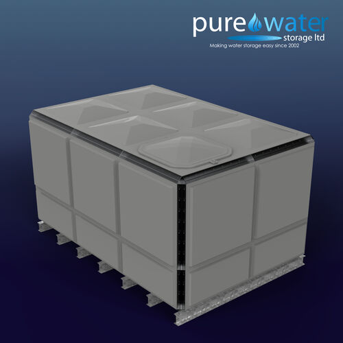 PW.3X2X1.5.TIF.AG - 11,174 LITRE SECTIONAL WATER TANK, TOTALLY INTERNALLY FLANGED (TIF)