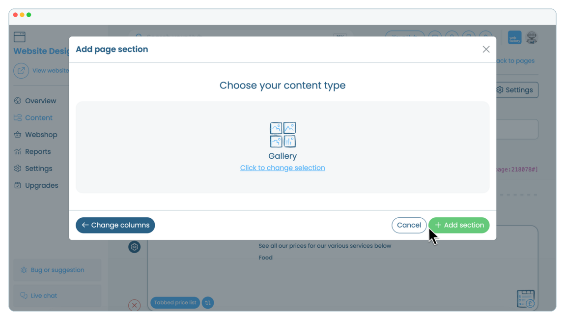 How to add and manage an image gallery | Webfactory Support | Webfactory
