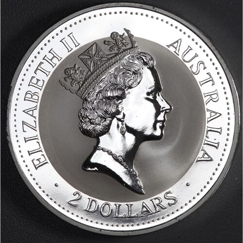 1993 2 ounce silver Kookaburra