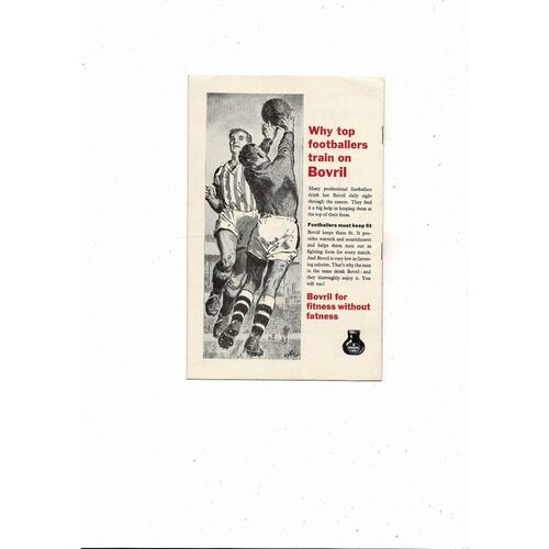 1963 England v Scotland Football Programme