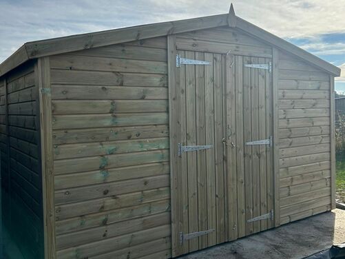 #A072 12x8 Apex Reverse Shed