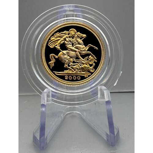 FDC  2000 gold proof half sovereign