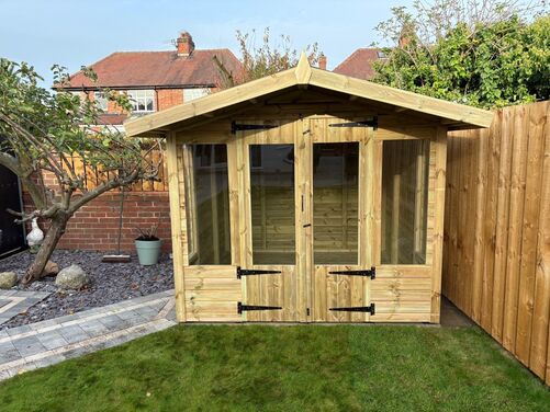 #SHA085 8x8 Apex Summer House