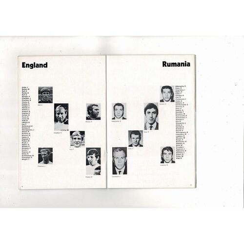 1970 World Cup Official Football Programme