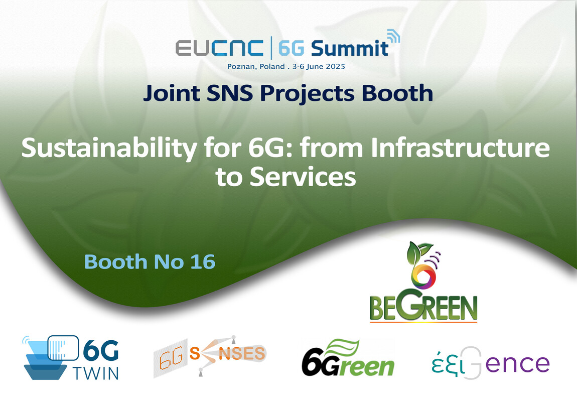EUCNC 2025 Joint Booth on Sustainability for 6G: from Infrastructure to Services 