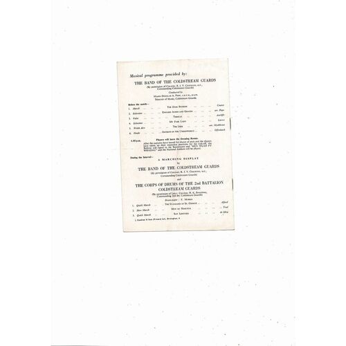 1958 England v Wales Football Programme @ Aston Villa