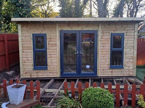 #PVC085 16x10 Pent Summer House