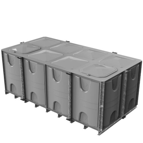 PW.4X2X1.5.IFB.DIV.AG(2+2) - 12000 LITRE DIVIDED SECTIONAL WATER TANK, INTERNALLY FLANGED BASE (IFB)