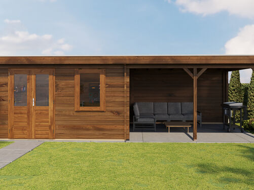 400cm x 400cm + 400cm Veranda