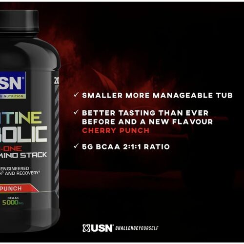 USN Core Creatine Anabolic - Cherry Punch Flavour 900g