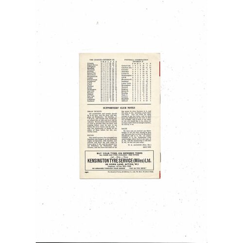 1964/65 Brentford v Peterborough United Football Programme