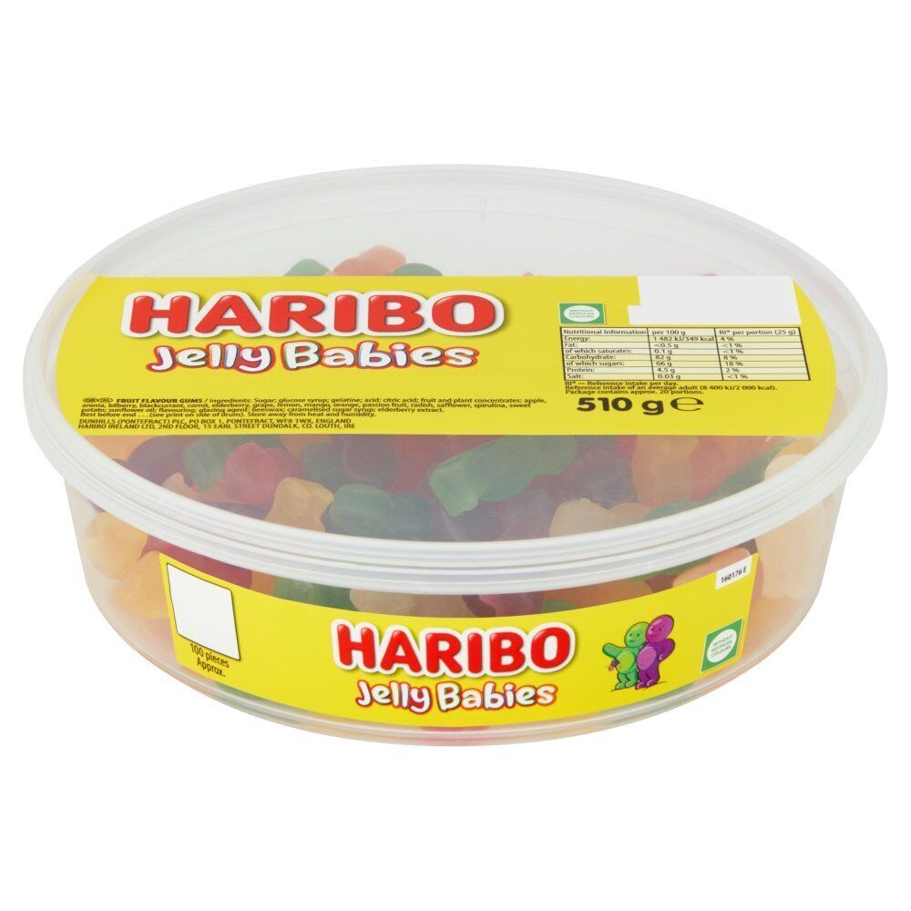 HARIBO Jelly Babies Sweets Tub
