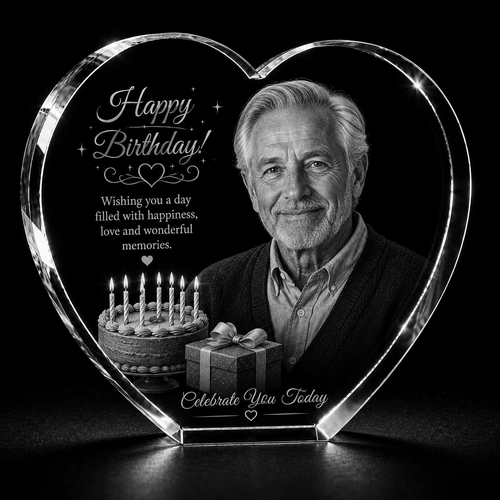 Birthday 3D Crystal Gifts | 3d Crystal Shop | 3d crystal glass engraving | Personalised 3d engraving  | 3d crystal photo