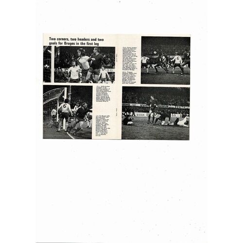 Chelsea v Bruges European Cup Winners Cup Football Programme 1970/71