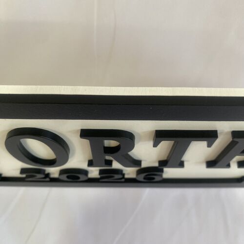 Contemporary Mr & Mrs Wedding Street Sign – 3D Wooden Plaque