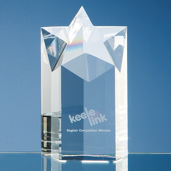 Optical Crystal Star Column Award (15cm)