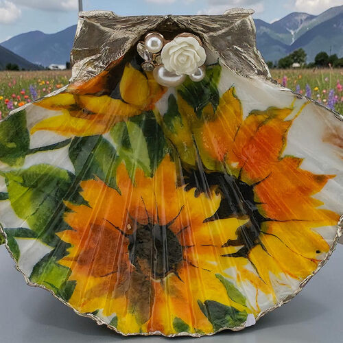 Handcrafted Scallop Shell Trinket Dish