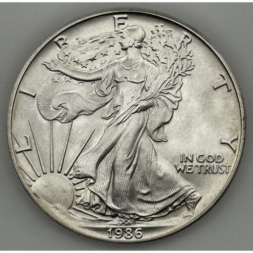 1986 silver one ounce Liberty dollar