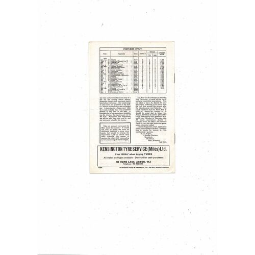 1970/71 Brentford v Walsall FA Cup Football Programme