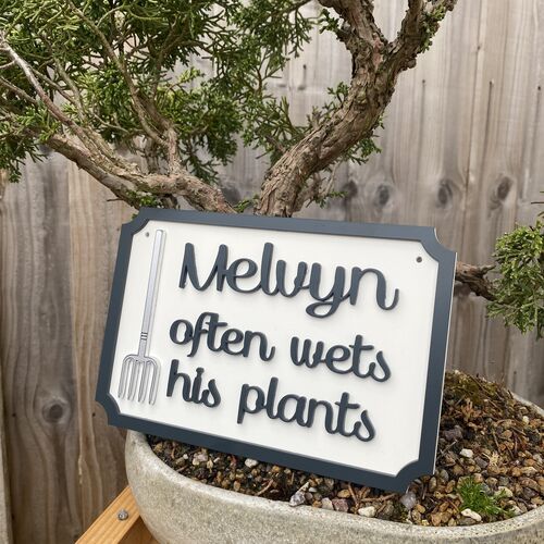 Personalised outdoor Sign