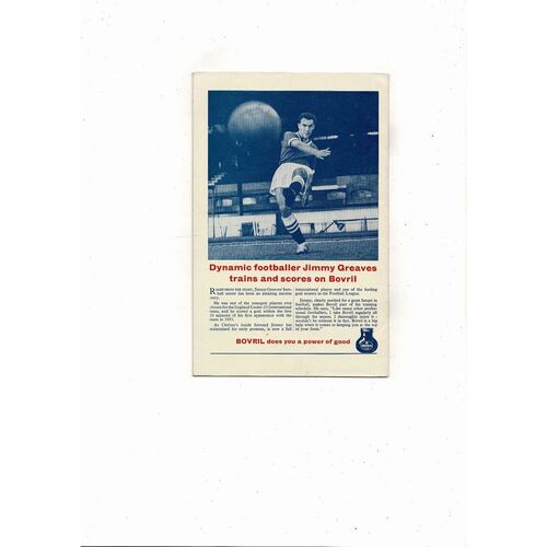 1960 Blackburn Rovers v Wolves FA Cup Final Football Programme