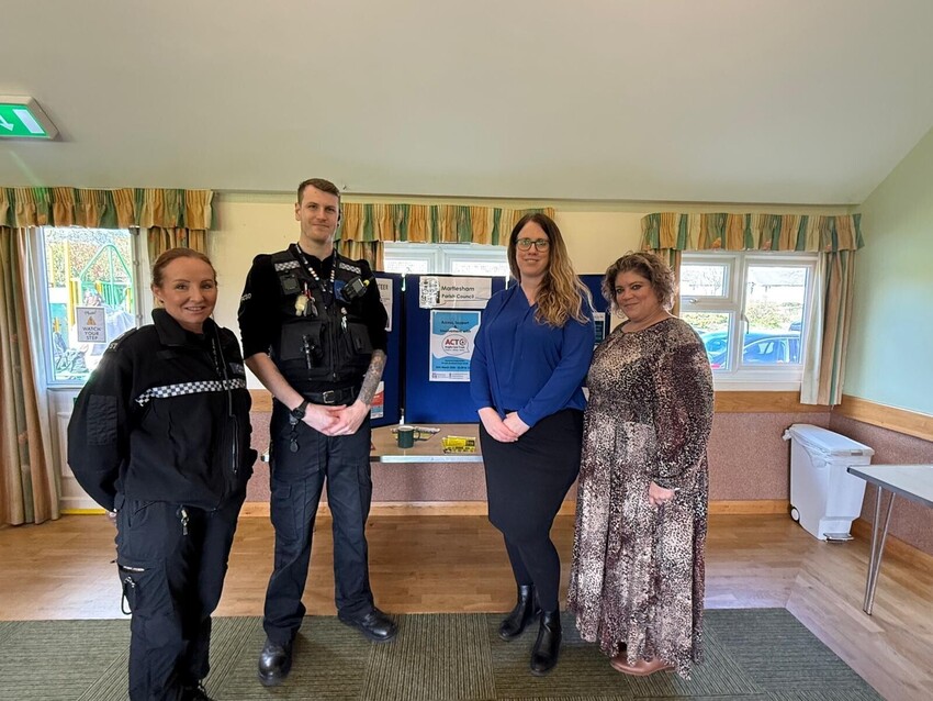 Anglia Care Trust representatives with our Community Policing Team representatives