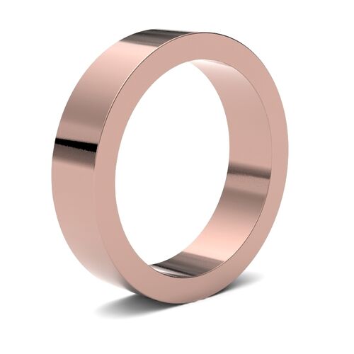 9ct 5mm flat profile classic wedding ring