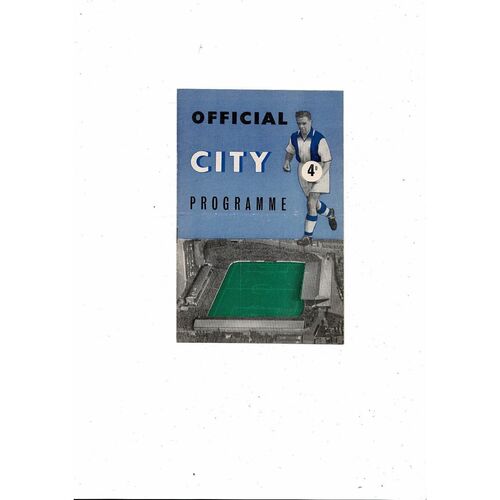 1958/59 Coventry City v Shrewsbury Town Football Programme