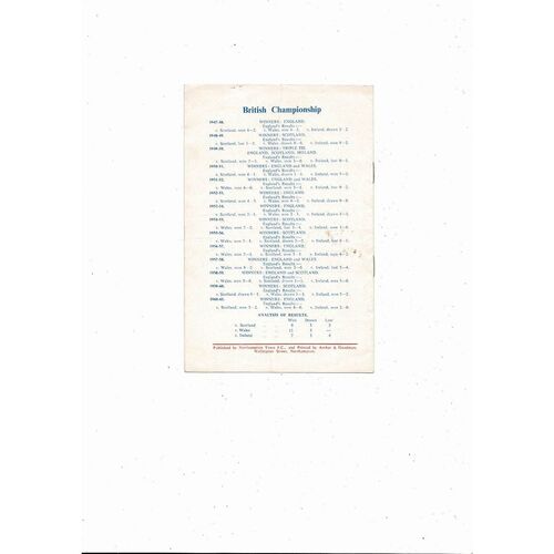 1962 England v Germany Youth International Football Programme