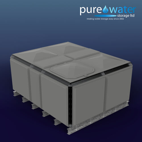 PW.2.5X2X1.TIF.AG - 6552 LITRE SECTIONAL WATER TANK, TOTALLY INTERNALLY FLANGED (TIF)