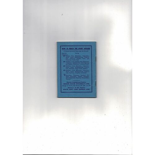 Tottenham Hotspur Football Handbook 1950/51