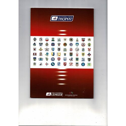 2006 Carlisle United v Swansea City EFL Trophy Final Football Programme