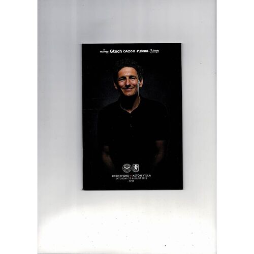 2025/26 Brentford v Aston Villa Football Programme