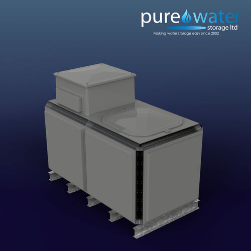 PW.2X1X1.TIF.AB - 2843 LITRE SECTIONAL WATER TANK, INTERNALLY FLANGED BASE (IFB) C/W FVH