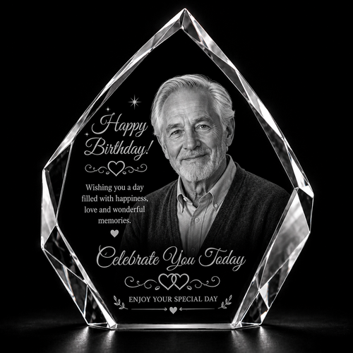 Birthday 3D Crystal Gifts | 3d Crystal Shop | 3d crystal glass engraving | Personalised 3d engraving  | 3d crystal photo