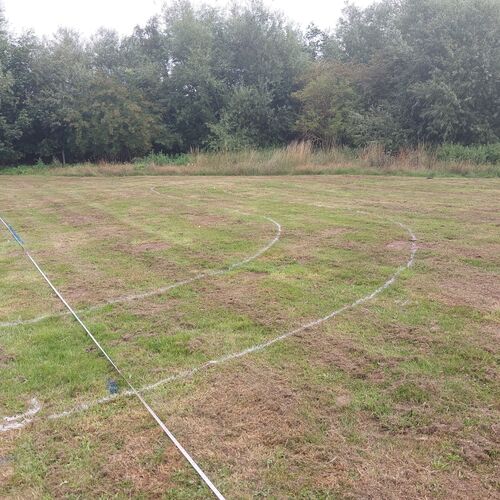 Photo showing where sensory path will be