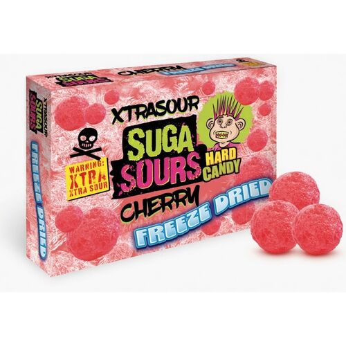 Xtrasour Sugar Sours Freeze Dried Cherry Hard Candy 40g