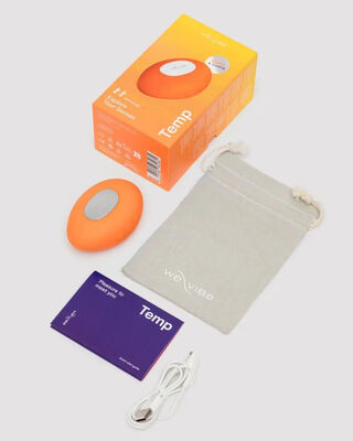 We-Vibe Temp Lay On Clitoral Warming Vibrator Tangerine