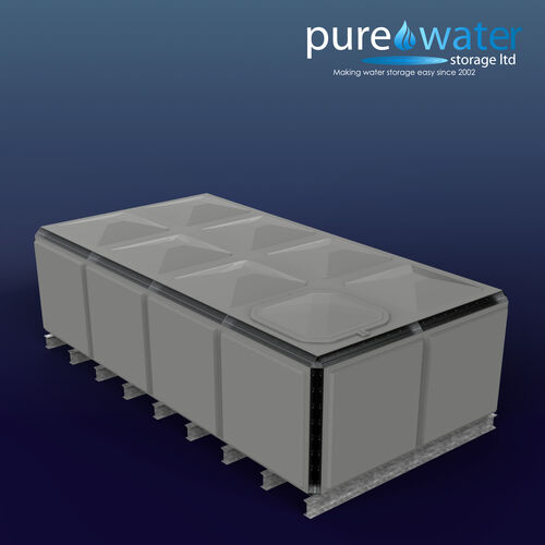 PW.4X2X1.TIF.AG - 10260 LITRE SECTIONAL WATER TANK, TOTALLY INTERNALLY FLANGED (TIF)