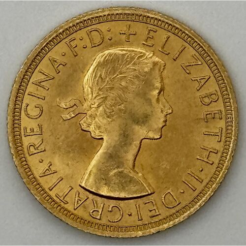 1966 QE 11 full gold sovereign
