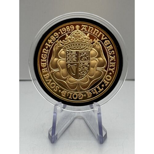 1989 Gold proof £5 quintuple sovereign