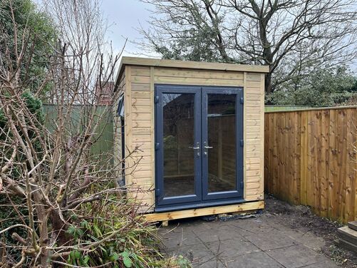 #PVC066 8X8 Pent Summer House