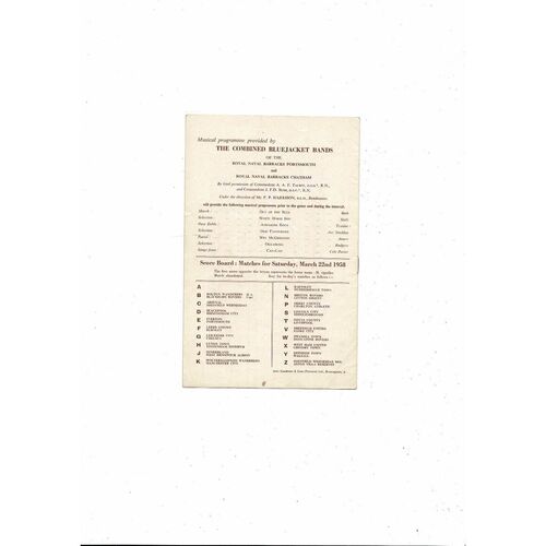 1958 Manchester United v Fulham FA Cup Semi Final Football Programme @ Villa