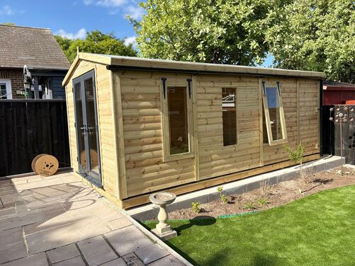 #PVC094 18x10 Apex Summer House