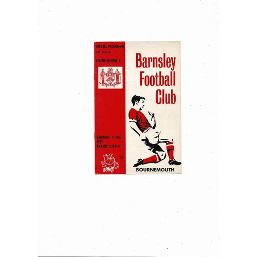 1969/70 Barnsley v Bournemouth Football Programme