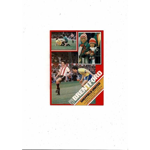 1980/81 Brentford v Sheffield United Football Programme