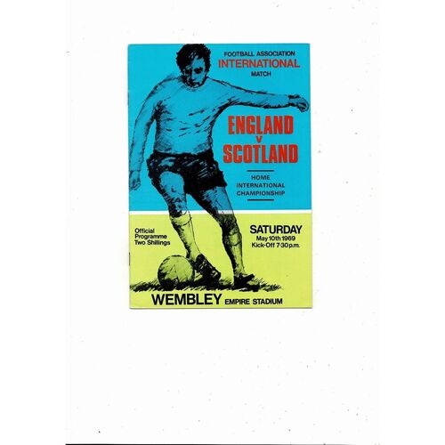 1969 England v Scotland Football Programme