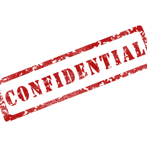 How do you handle confidential or sensitive information?